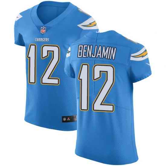 Nike Chargers #12 Travis Benjamin Electric Blue Alternate Mens Stitched NFL Vapor Untouchable Elite Jersey